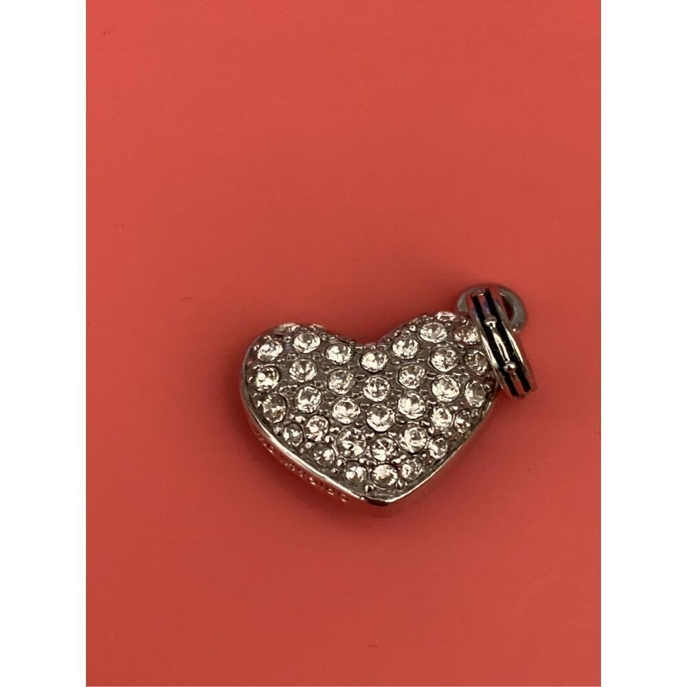 CZ Crystals and Turquoise Heart Charm #mothers day